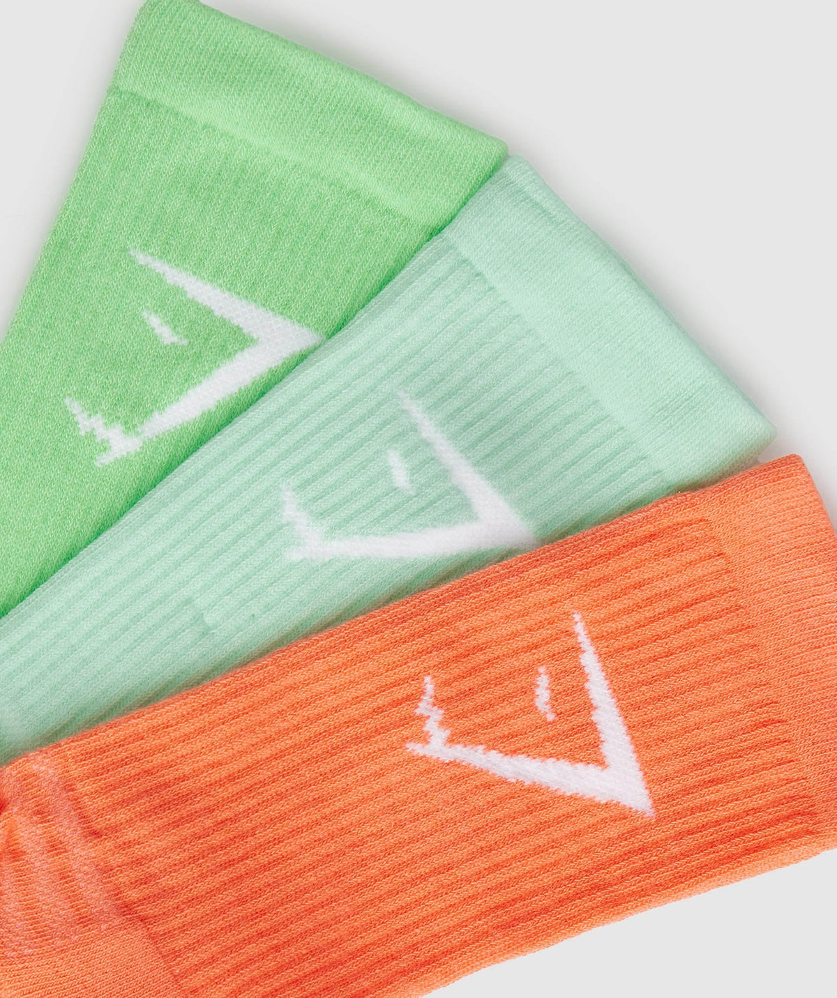 gymshark-crew-socks-3pk-orange-pool-blue-iris-green-ss23