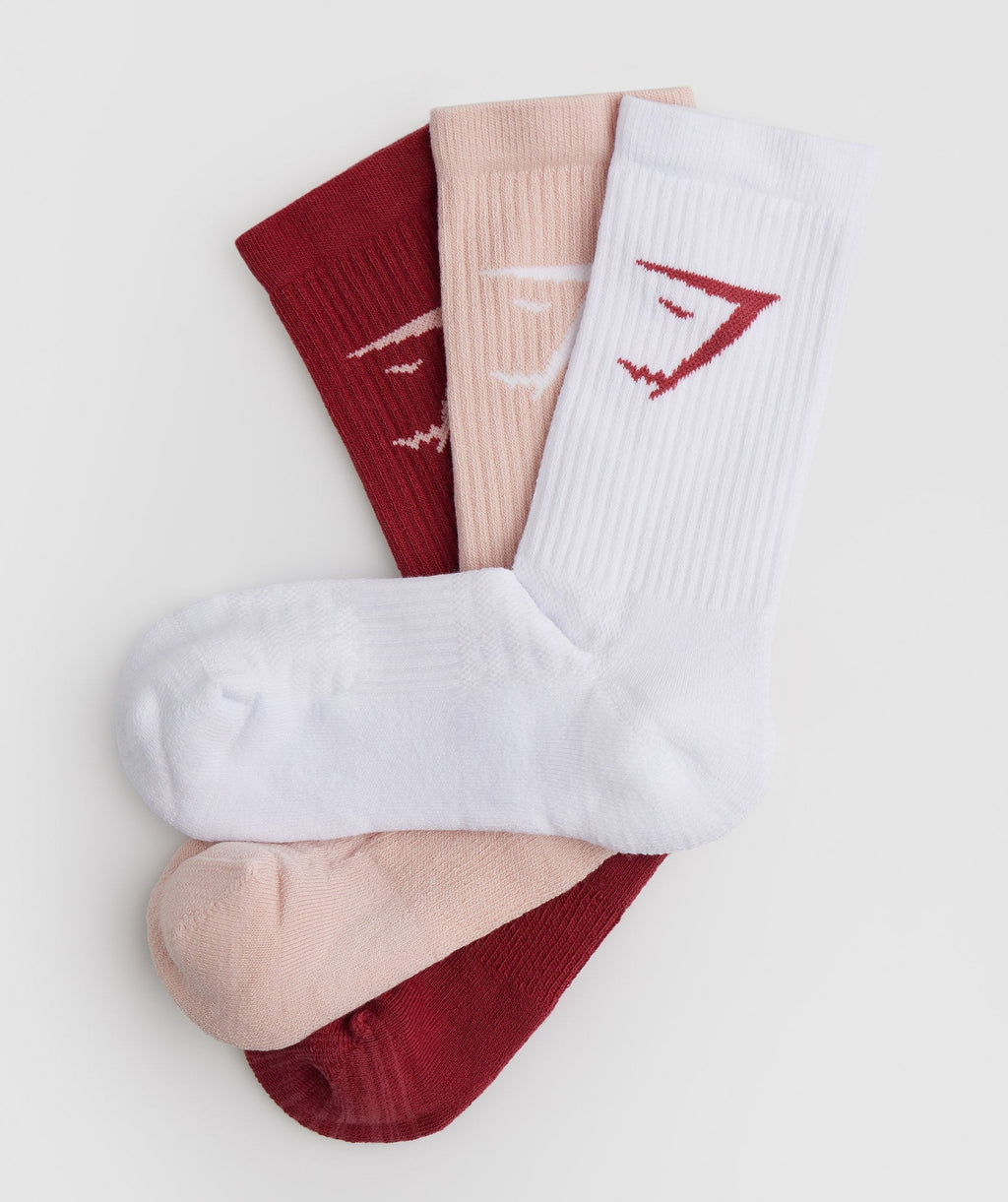 gymshark-crew-socks-3pk-white-pink-red-ss23