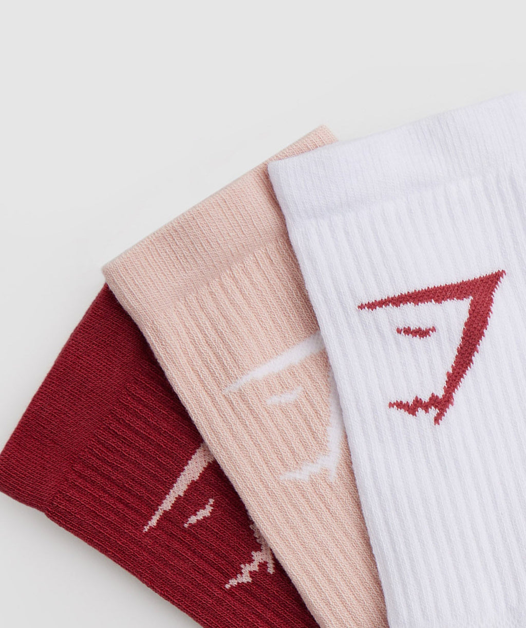 gymshark-crew-socks-3pk-white-pink-red-ss23