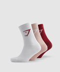gymshark-crew-socks-3pk-white-pink-red-ss23