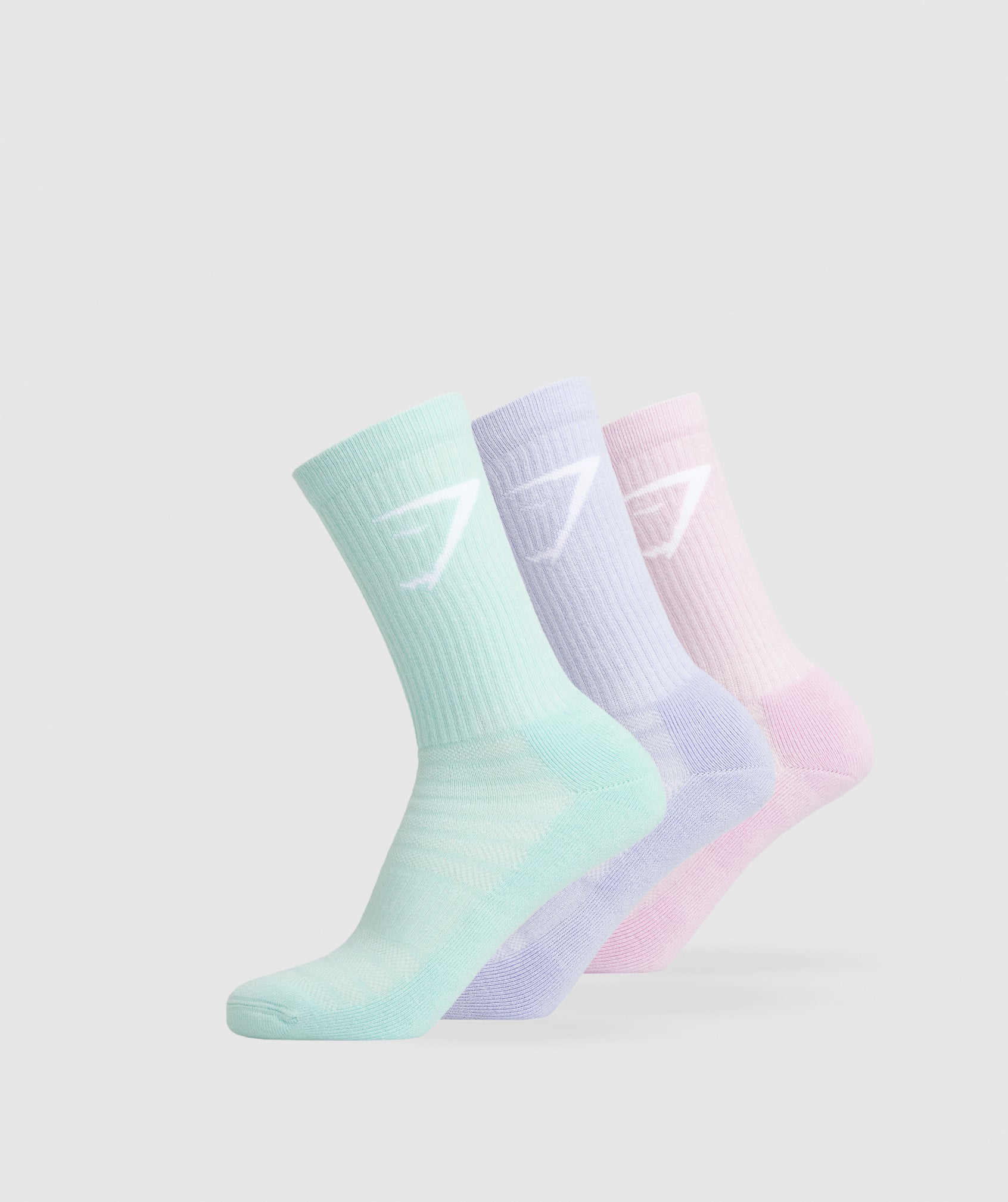gymshark-crew-socks-3pk-mystic-lilac-serene-blue-lemonade-pink-aw23
