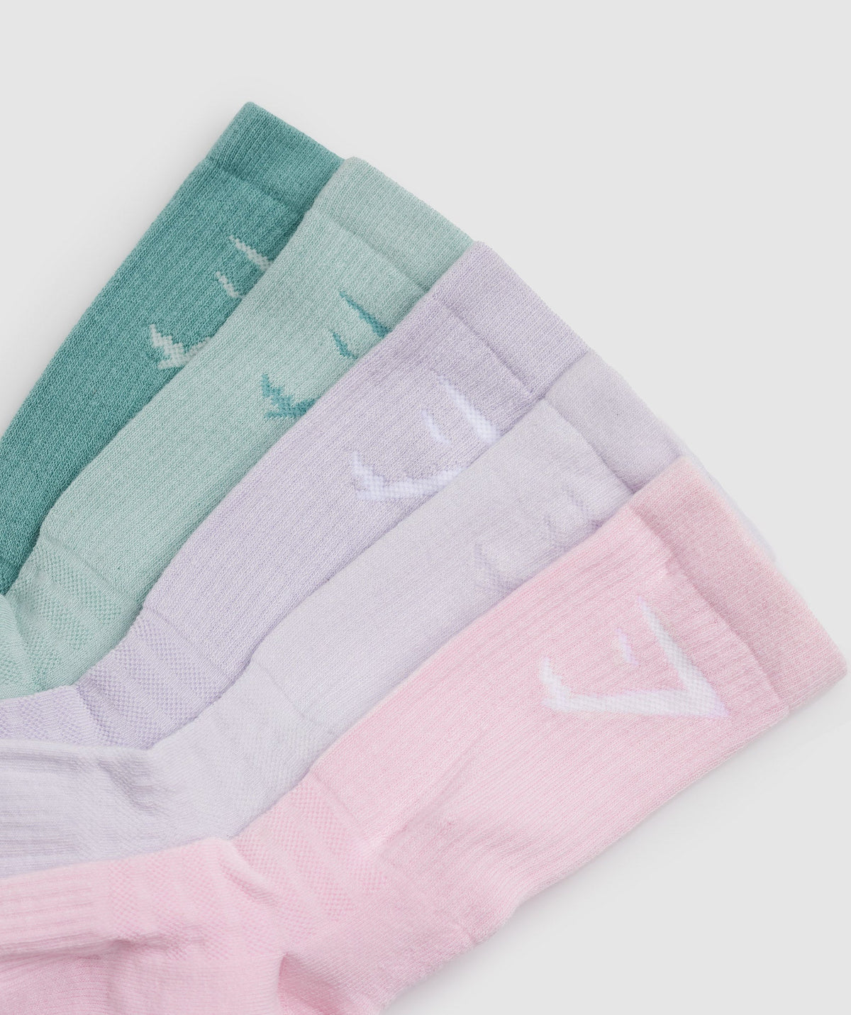 gymshark-crew-socks-5pk-teal-pink-teal-purple-lilac-ss23