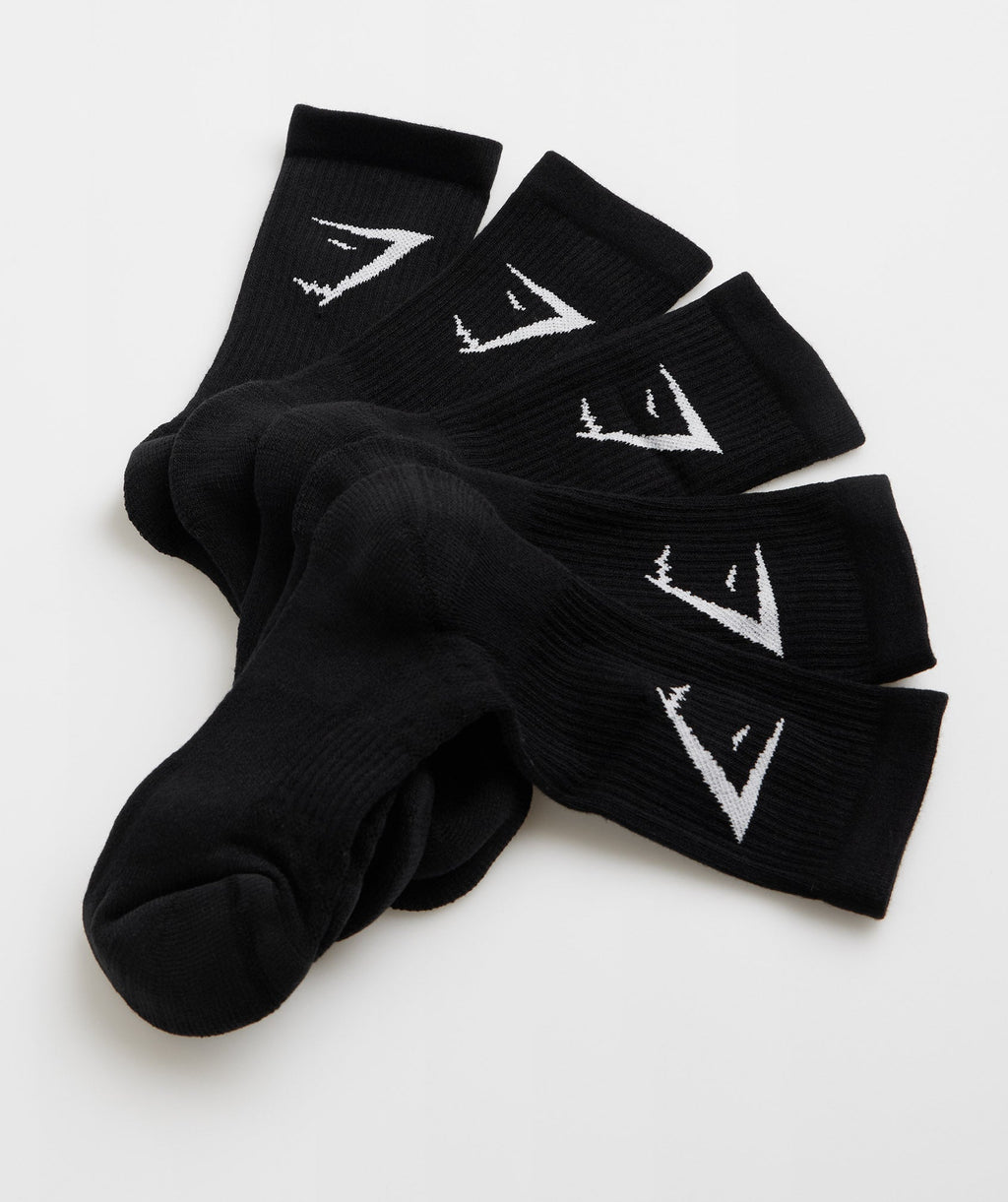 gymshark-crew-socks-5pk-black-ss23