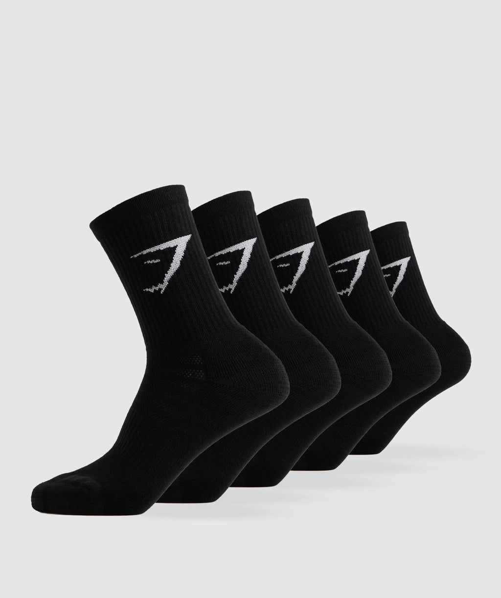 gymshark-crew-socks-5pk-black-aw22