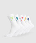 gymshark-crew-socks-5pk-yellow-blue-zesty-red-green-seafoam-blue-aw23