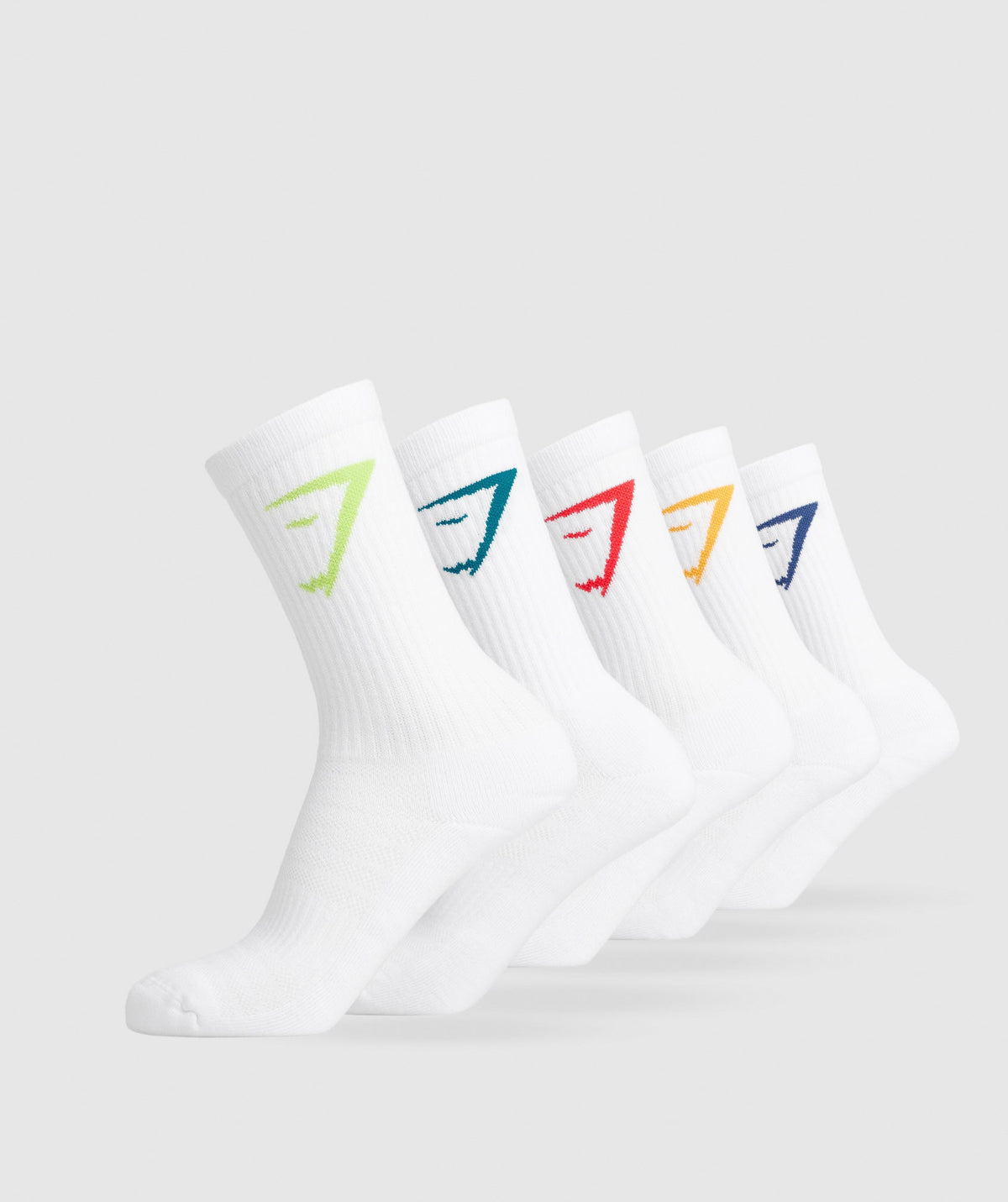 gymshark-crew-socks-5pk-yellow-blue-zesty-red-green-seafoam-blue-aw23