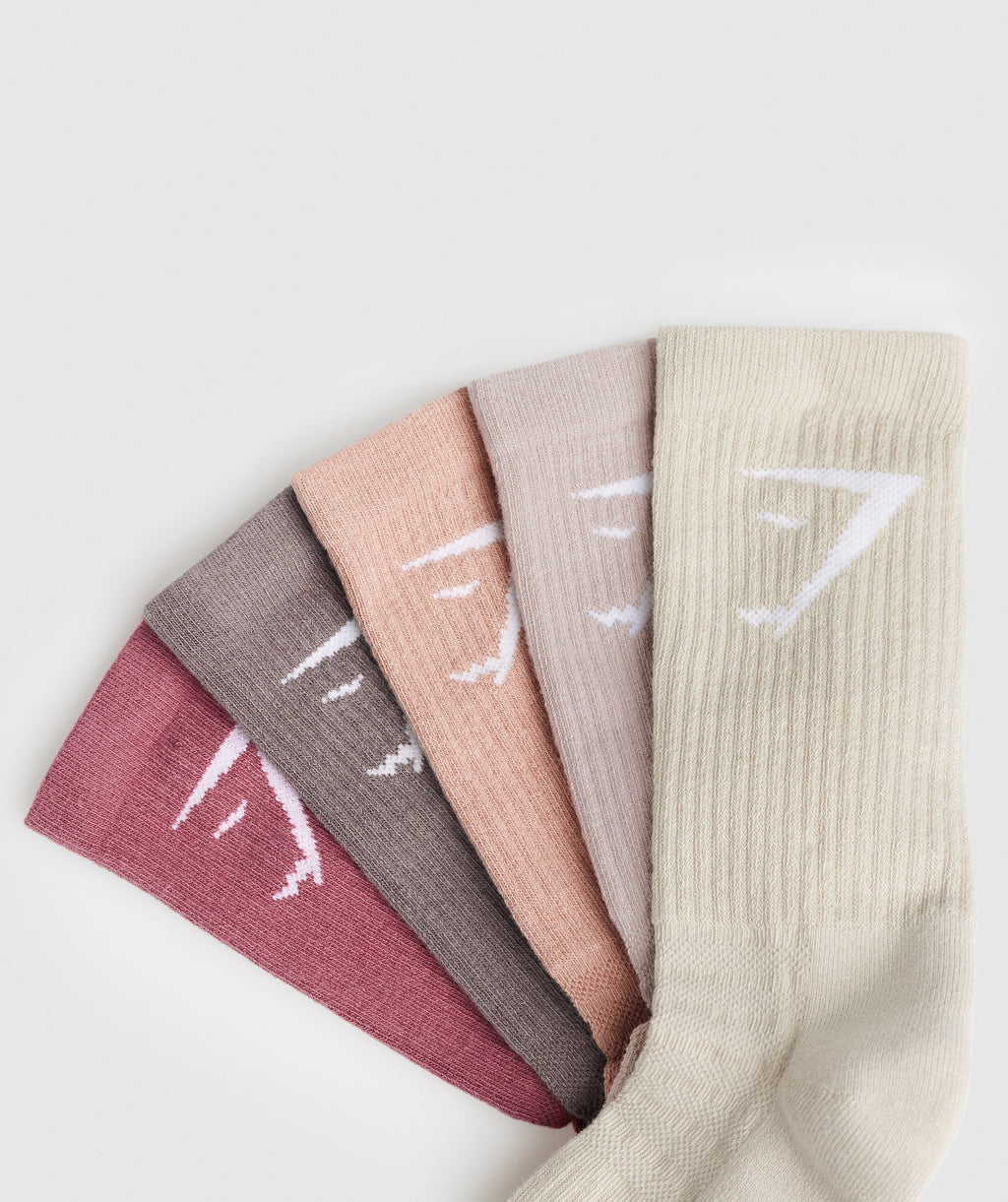 gymshark-crew-socks-5pk-berry-brown-pink-pink-brown-aw23