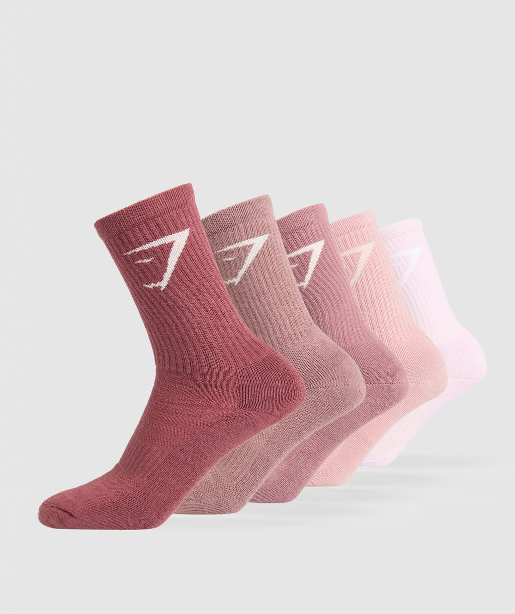 gymshark-crew-socks-5pk-socks-pink-ss25