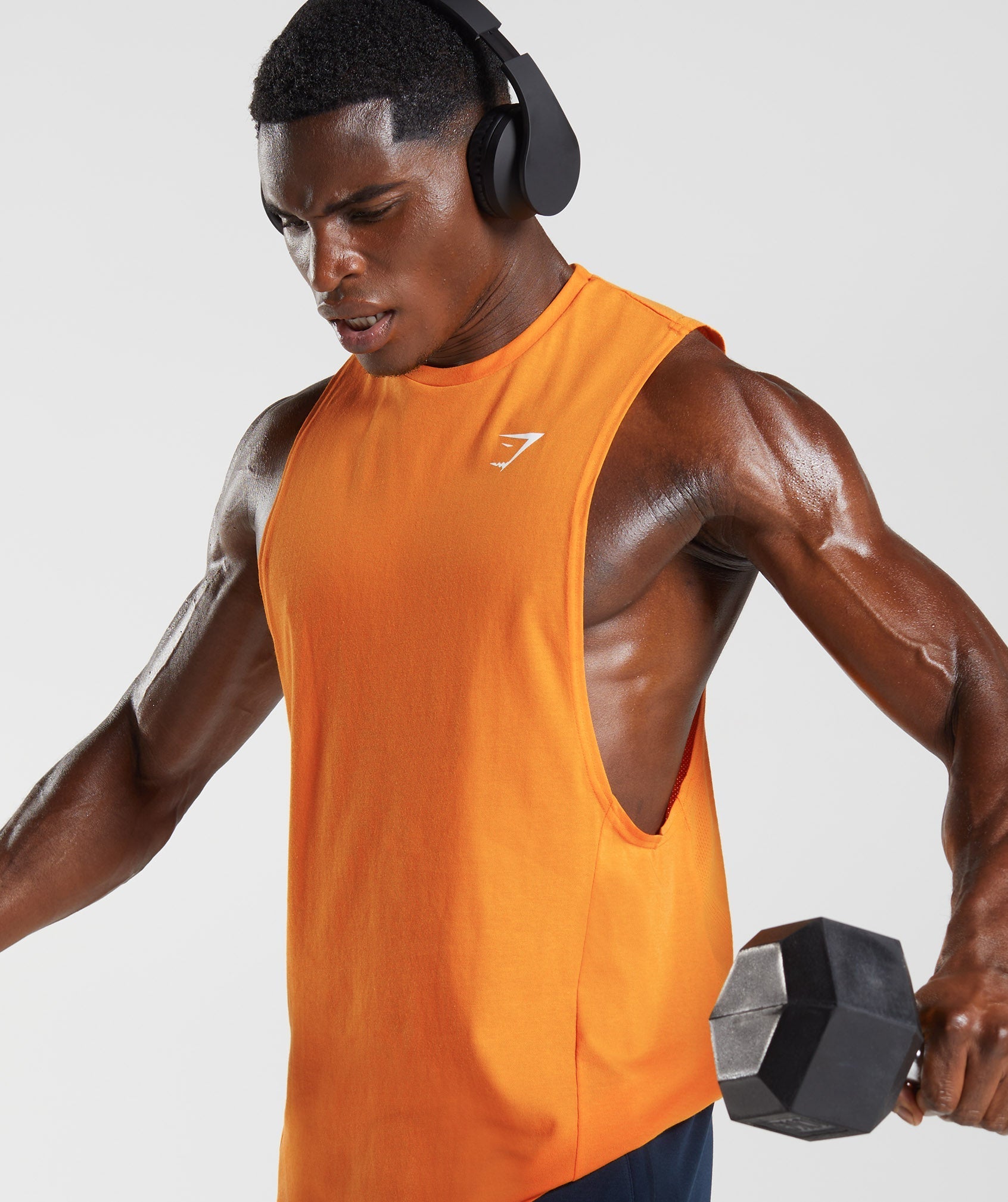 gymshark-react-drop-arm-tank-sunburst-orange-aw22