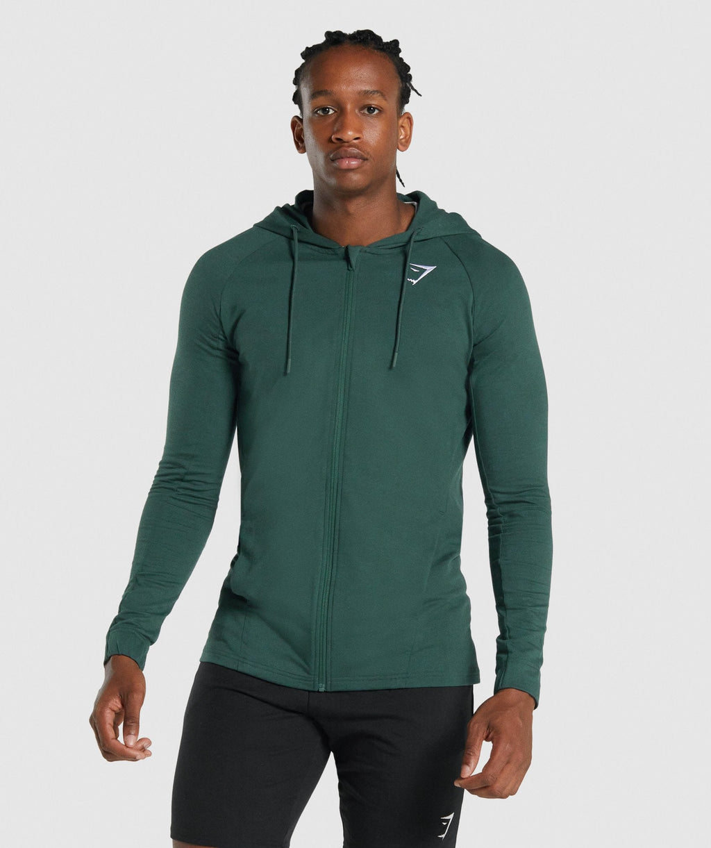 gymshark-critical-zip-up-hoodie-dark-green-aw21