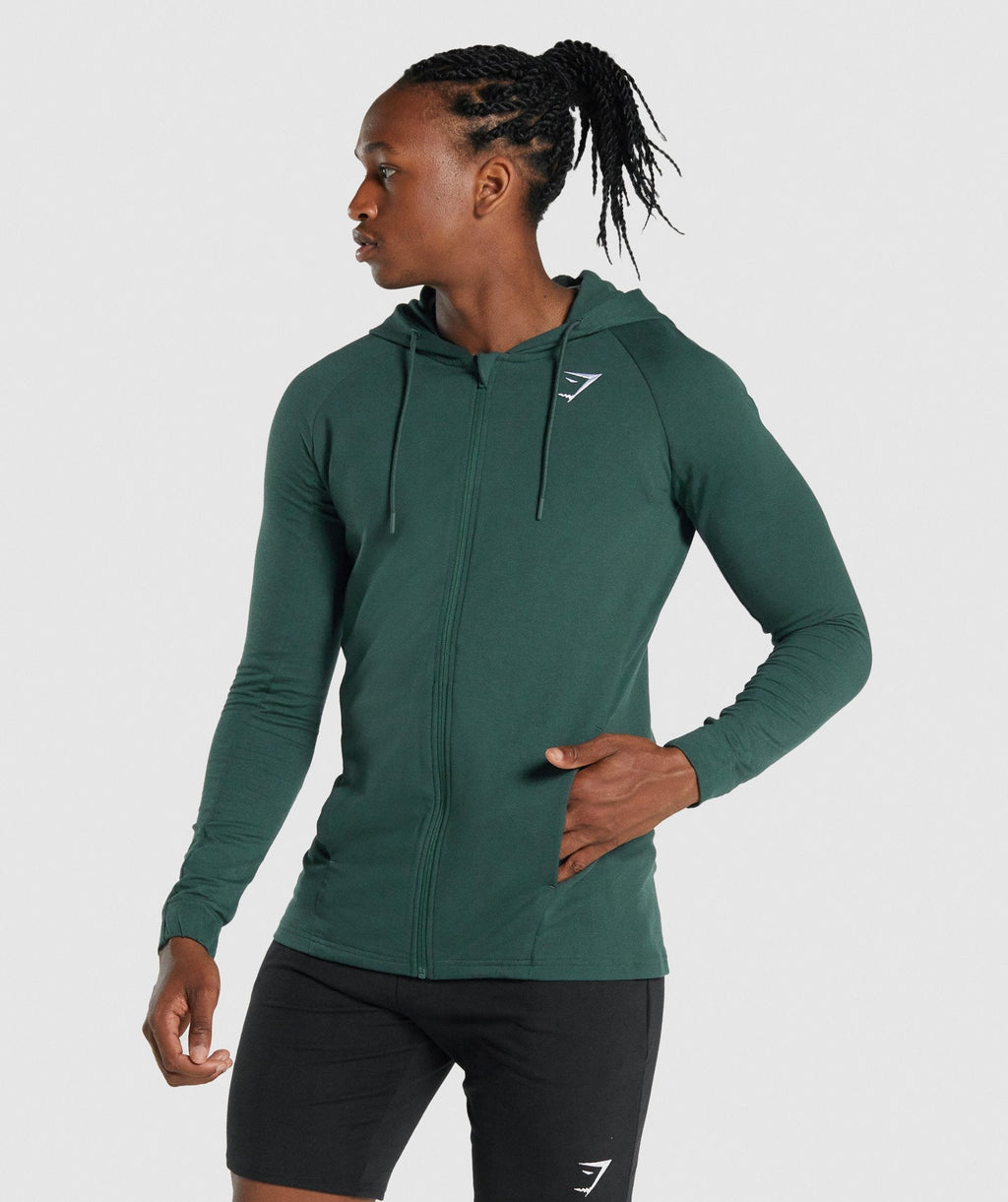 gymshark-critical-zip-up-hoodie-dark-green-aw21