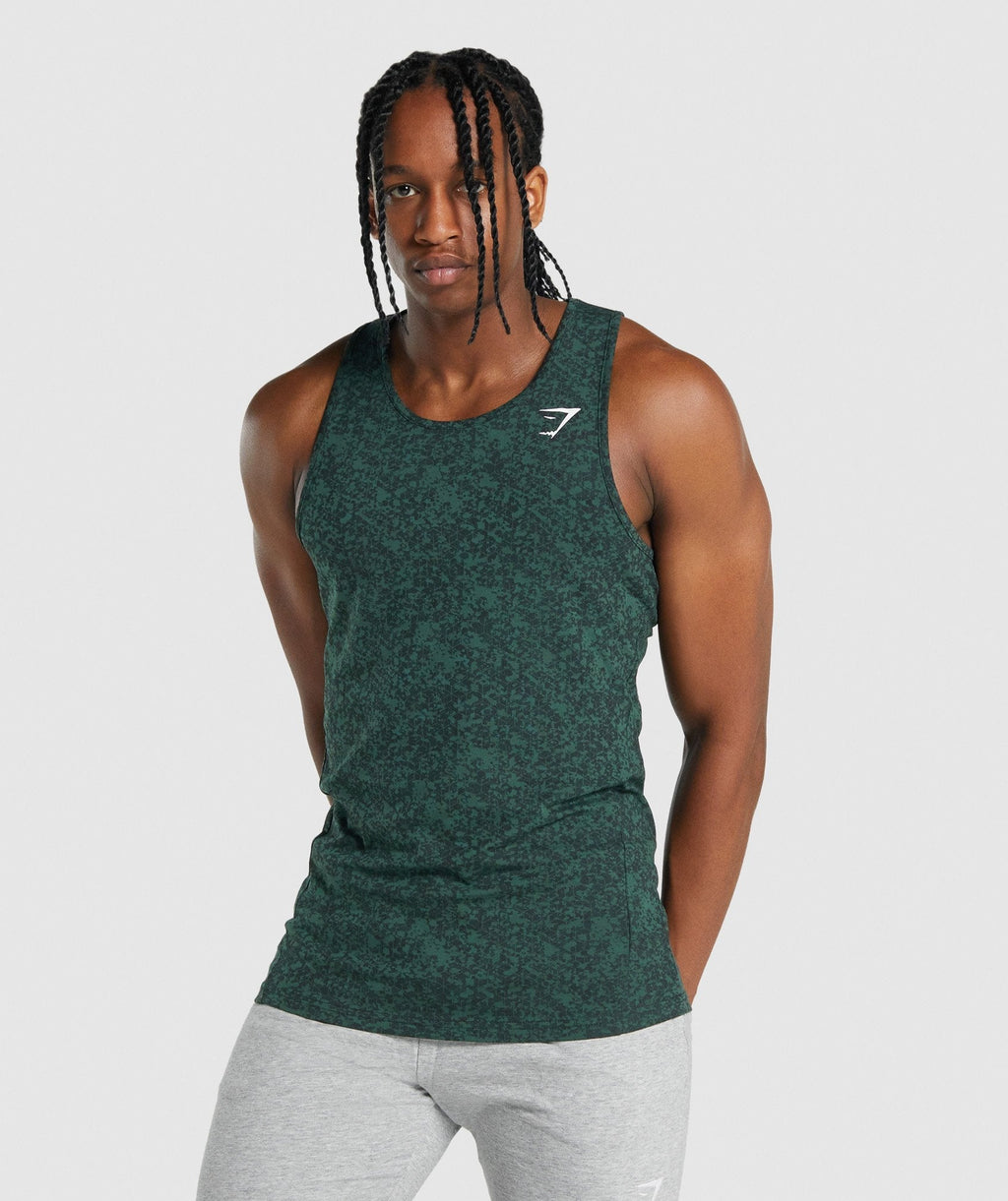 gymshark-critical-tank-dark-green-print-aw21
