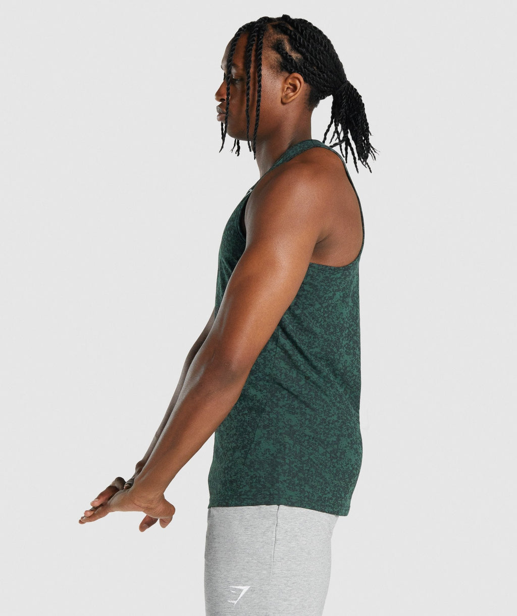 gymshark-critical-tank-dark-green-print-aw21