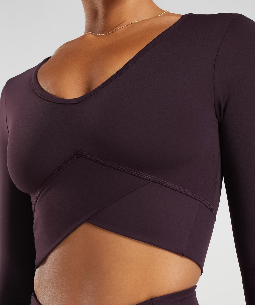 gymshark-crossover-long-sleeve-crop-top-plum-brown-aw23