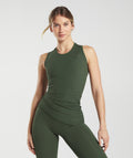 gymshark-elevate-asymmetric-tank-moss-olive-aw22