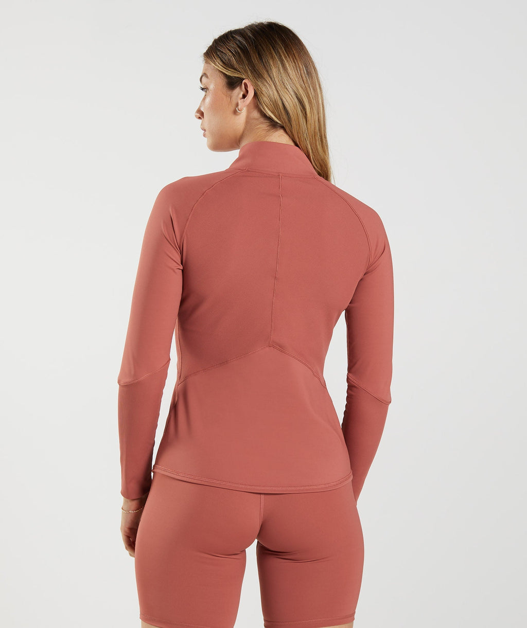 gymshark-elevate-zip-jacket-rose-brown-aw22