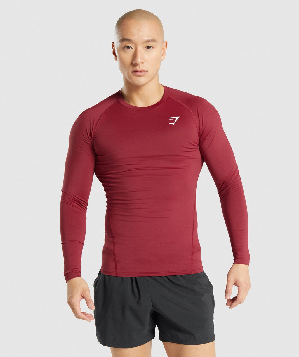 gymshark-element-baselayer-long-sleeve-t-shirt-burgundy-aw21
