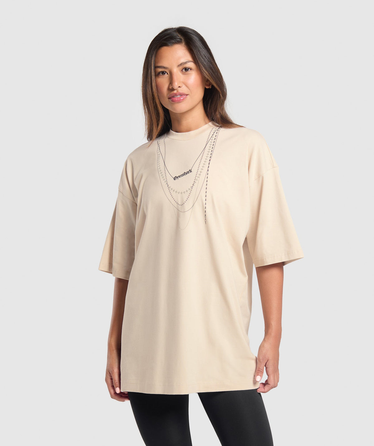 gymshark-elevate-chain-oversized-t-shirt-cream-beige-aw24