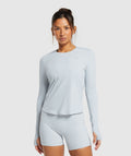 gymshark-elevate-long-sleeve-ruched-top-fresh-blue-ss24