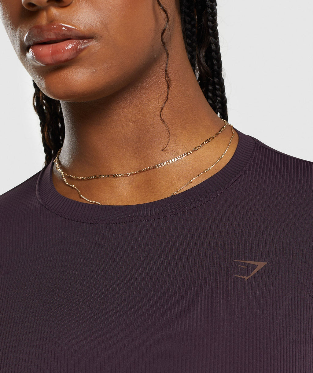 gymshark-elevate-long-sleeve-ruched-top-plum-brown-ss24