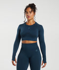 gymshark-flex-long-sleeve-crop-navy-denim-blue-aw23
