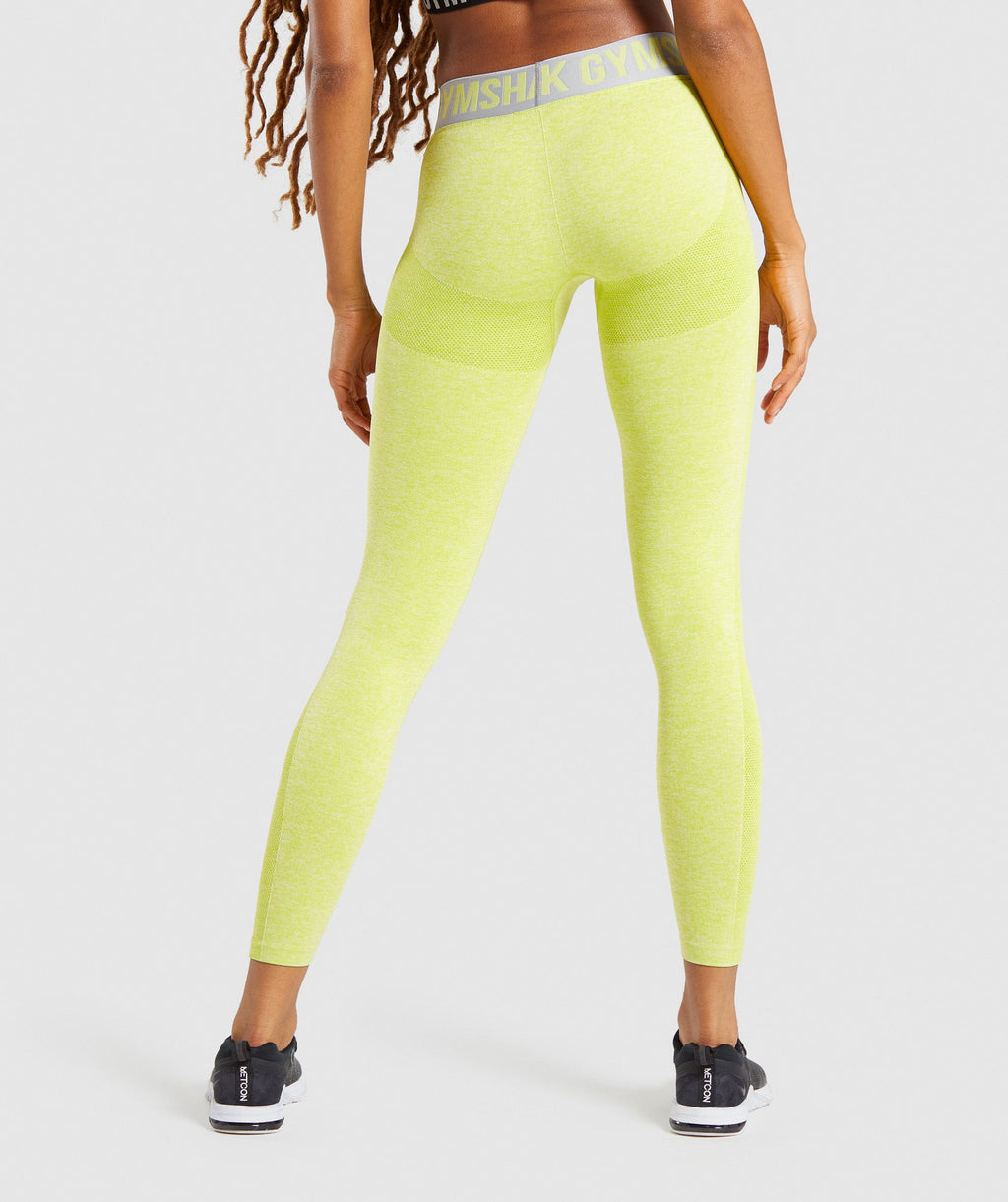 gymshark-flex-low-rise-leggings-lime-marl-light-grey
