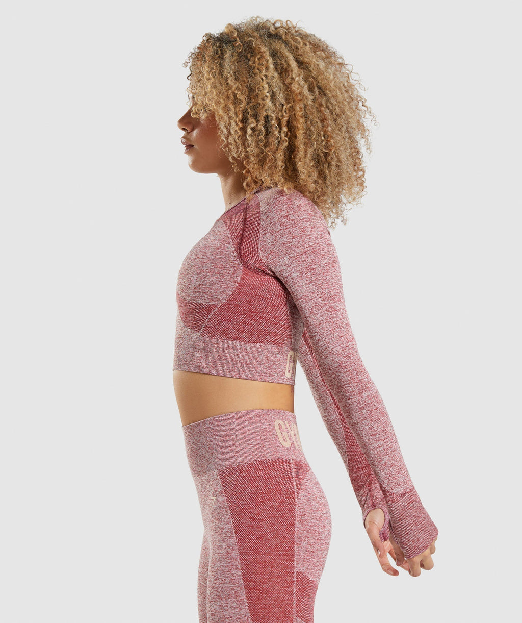 gymshark-flex-sports-long-sleeve-crop-top-burgundy-marl-aw21
