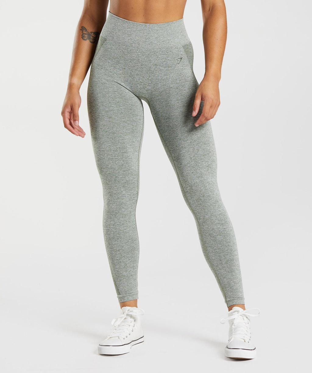 gymshark-flex-high-waisted-leggings-marsh-green-white-marl-aw22