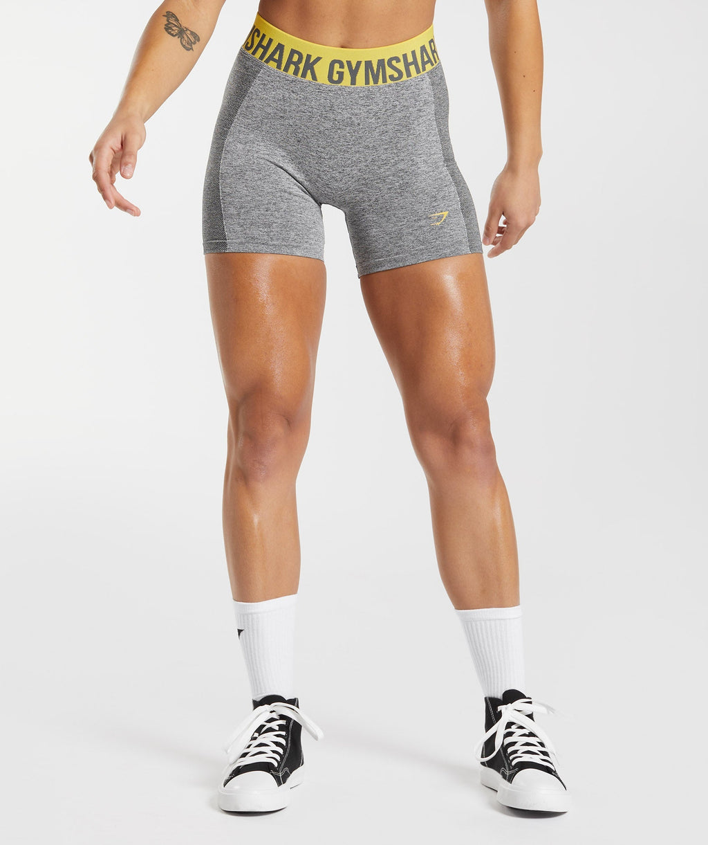 gymshark-flex-shorts-charcoal-grey-medallion-yellow-aw22