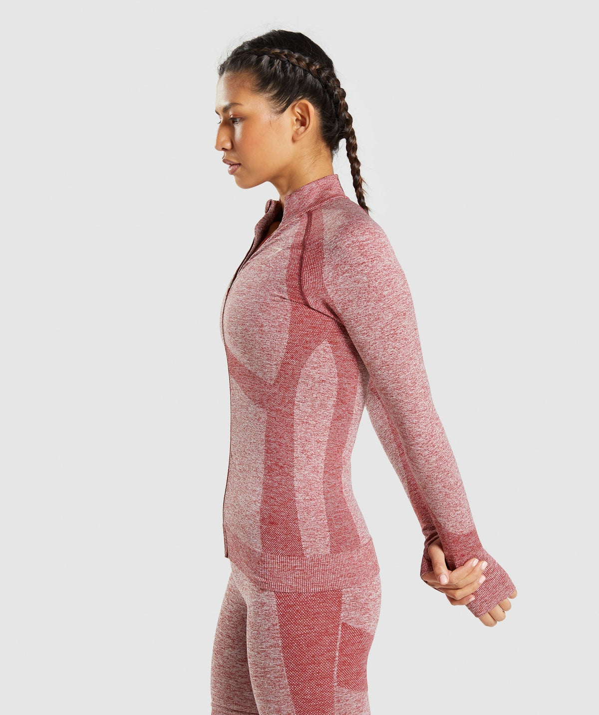 gymshark-flex-zip-through-jacket-burgundy-marl-aw21