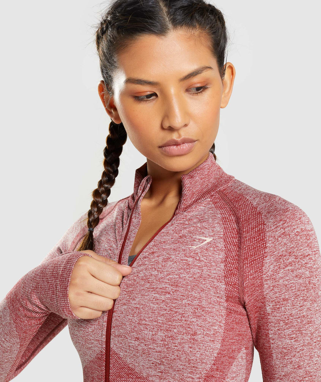 gymshark-flex-zip-through-jacket-burgundy-marl-aw21