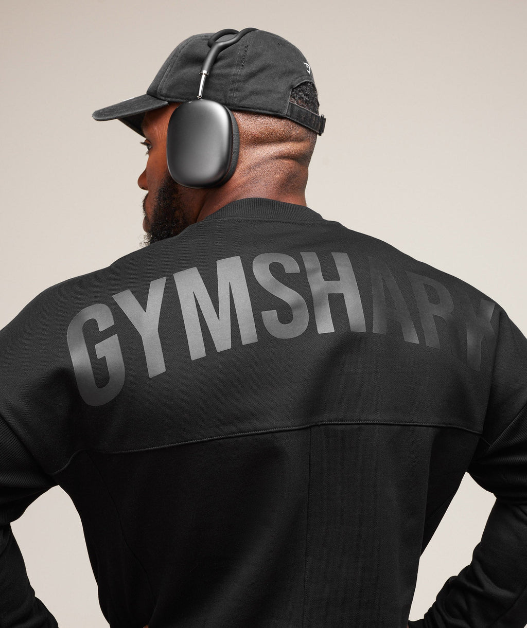 gymshark-premium-power-crew-black-ss25