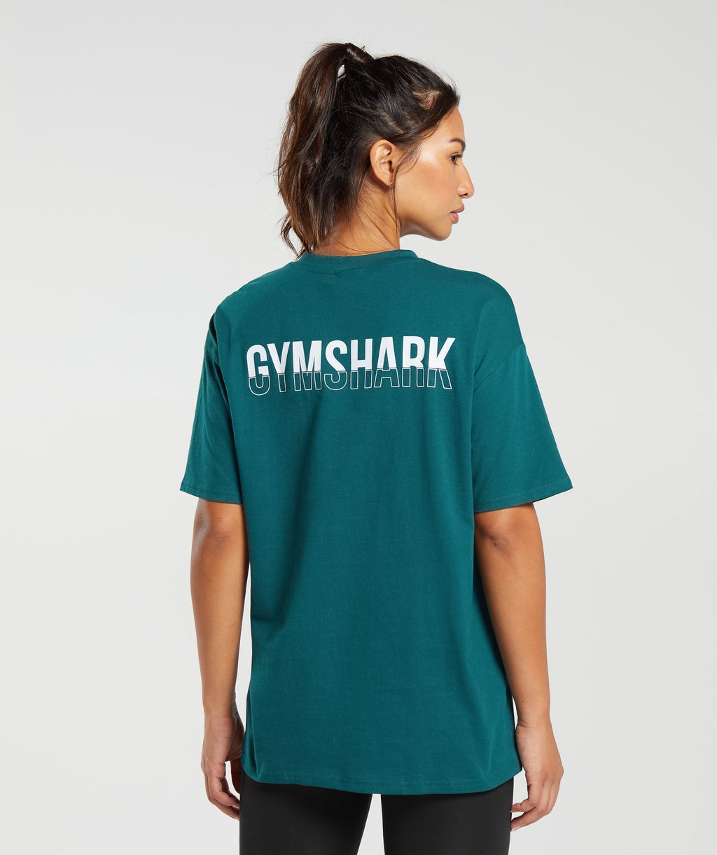 gymshark-fraction-oversized-t-shirt-deep-teal-aw23