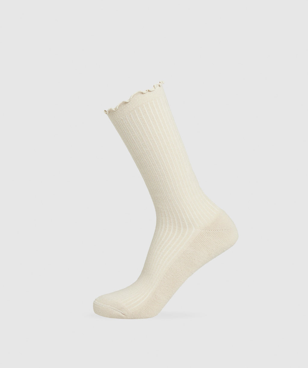gymshark-frill-crew-single-sock-cream-beige-soft-white-aw24