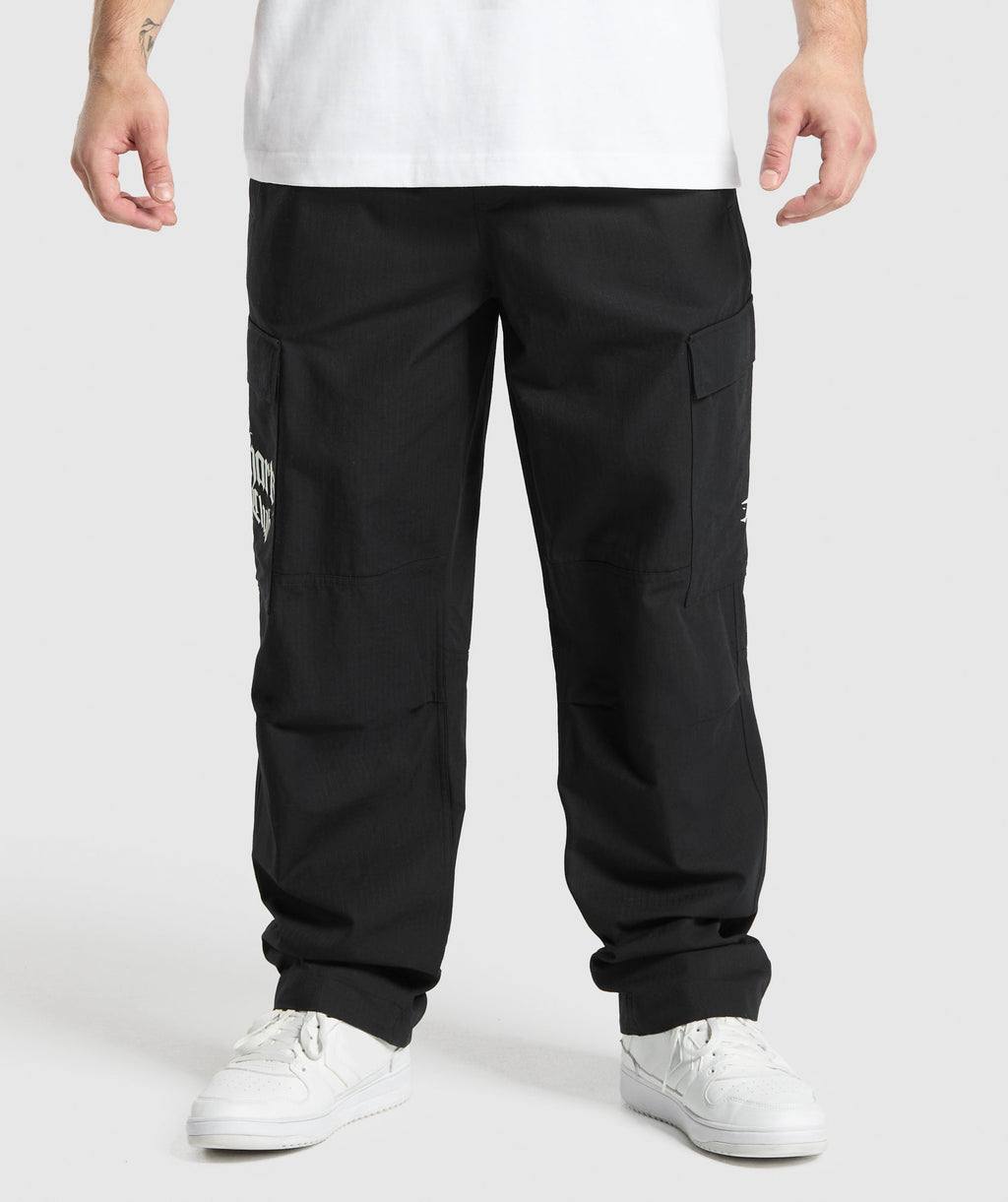 gymshark-lifting-club-ripstop-cargo-black-ss25