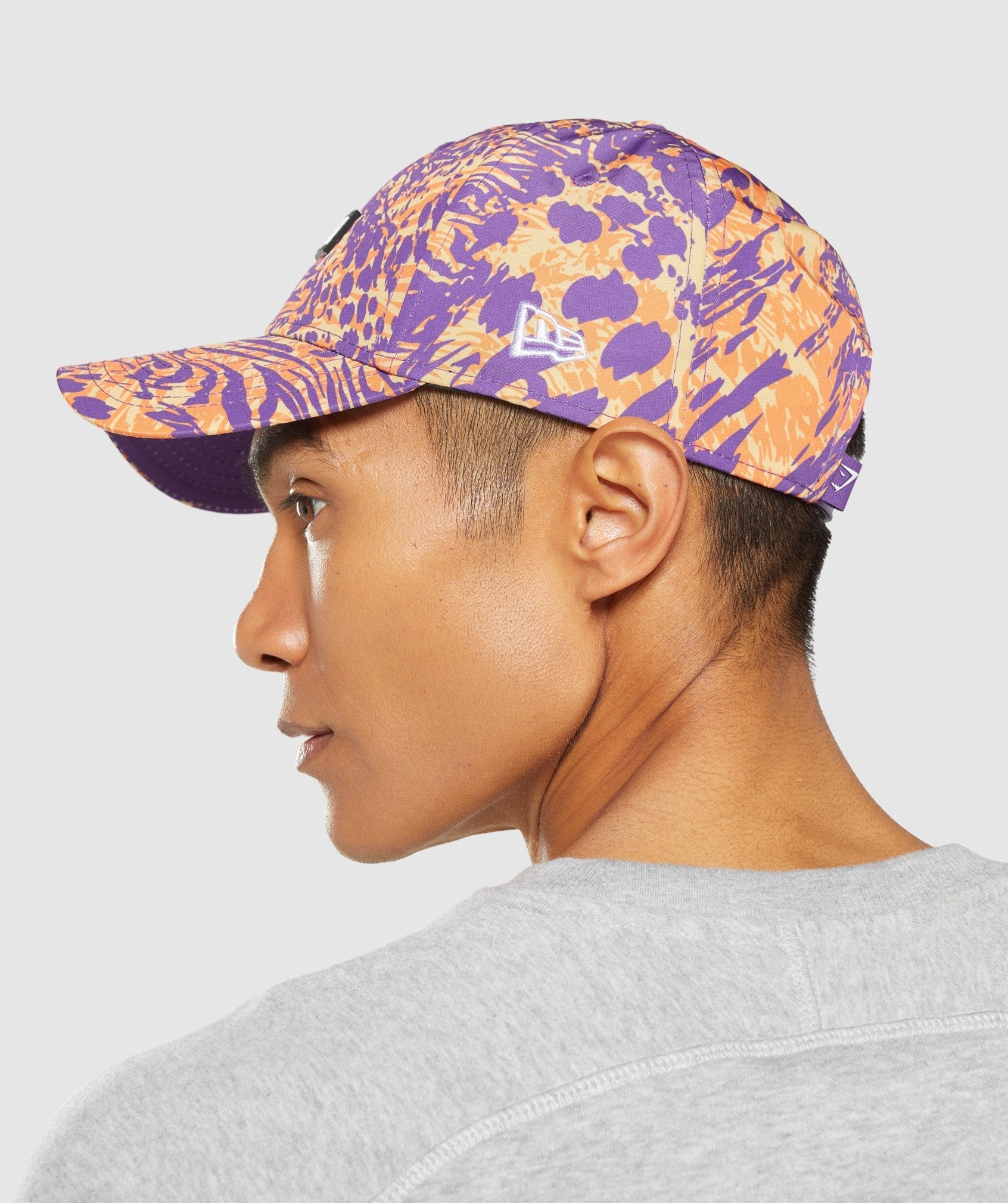 gymshark-animal-print-snapback-orange-print-aw21