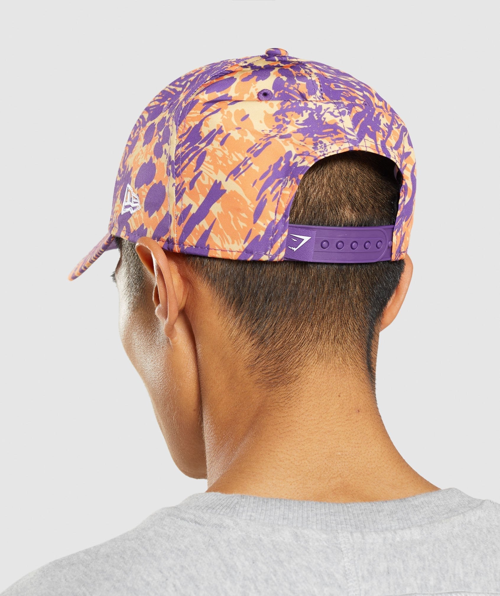 gymshark-animal-print-snapback-orange-print-aw21