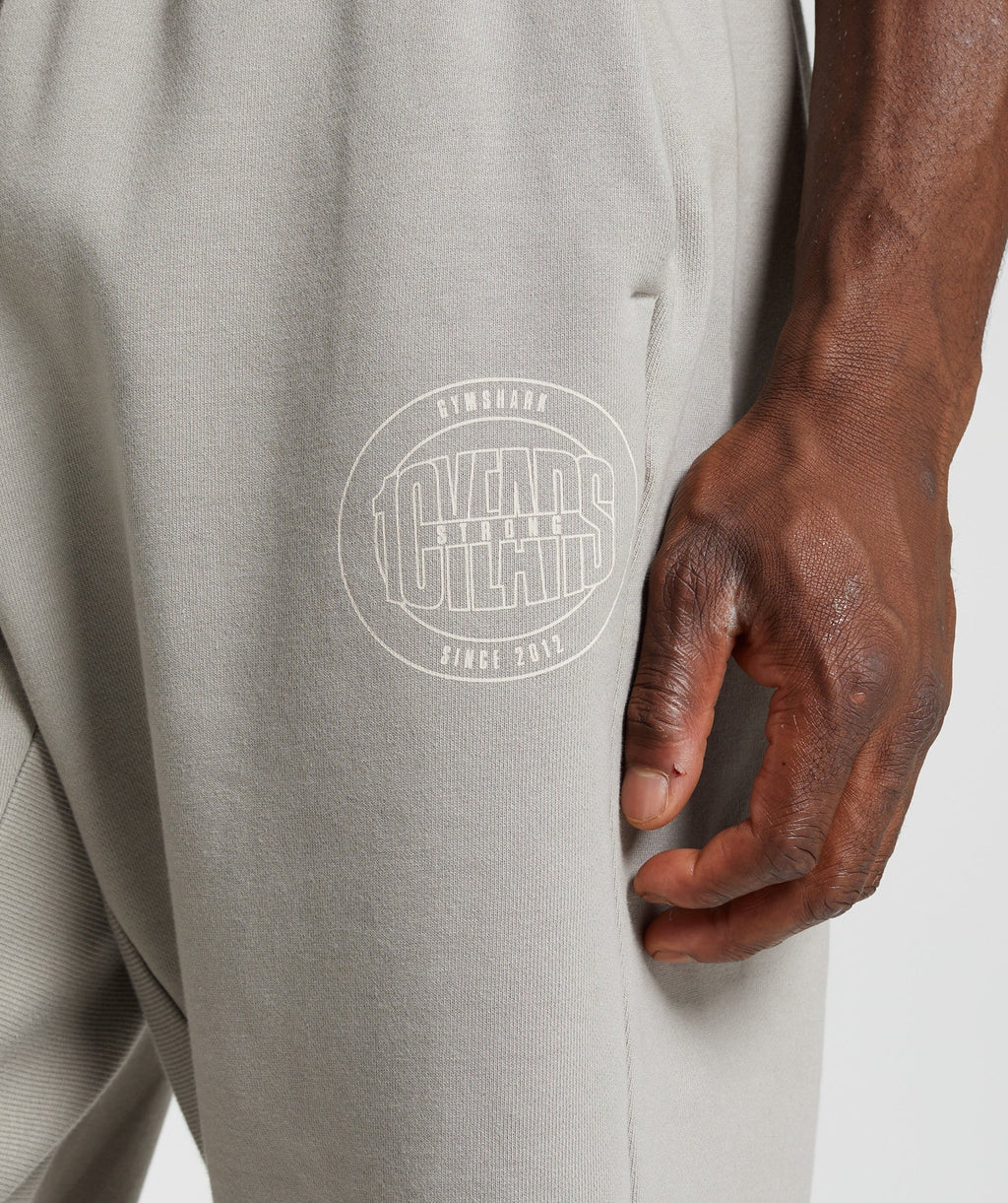 gymshark-gs10-year-joggers-ecru-brown-aw22