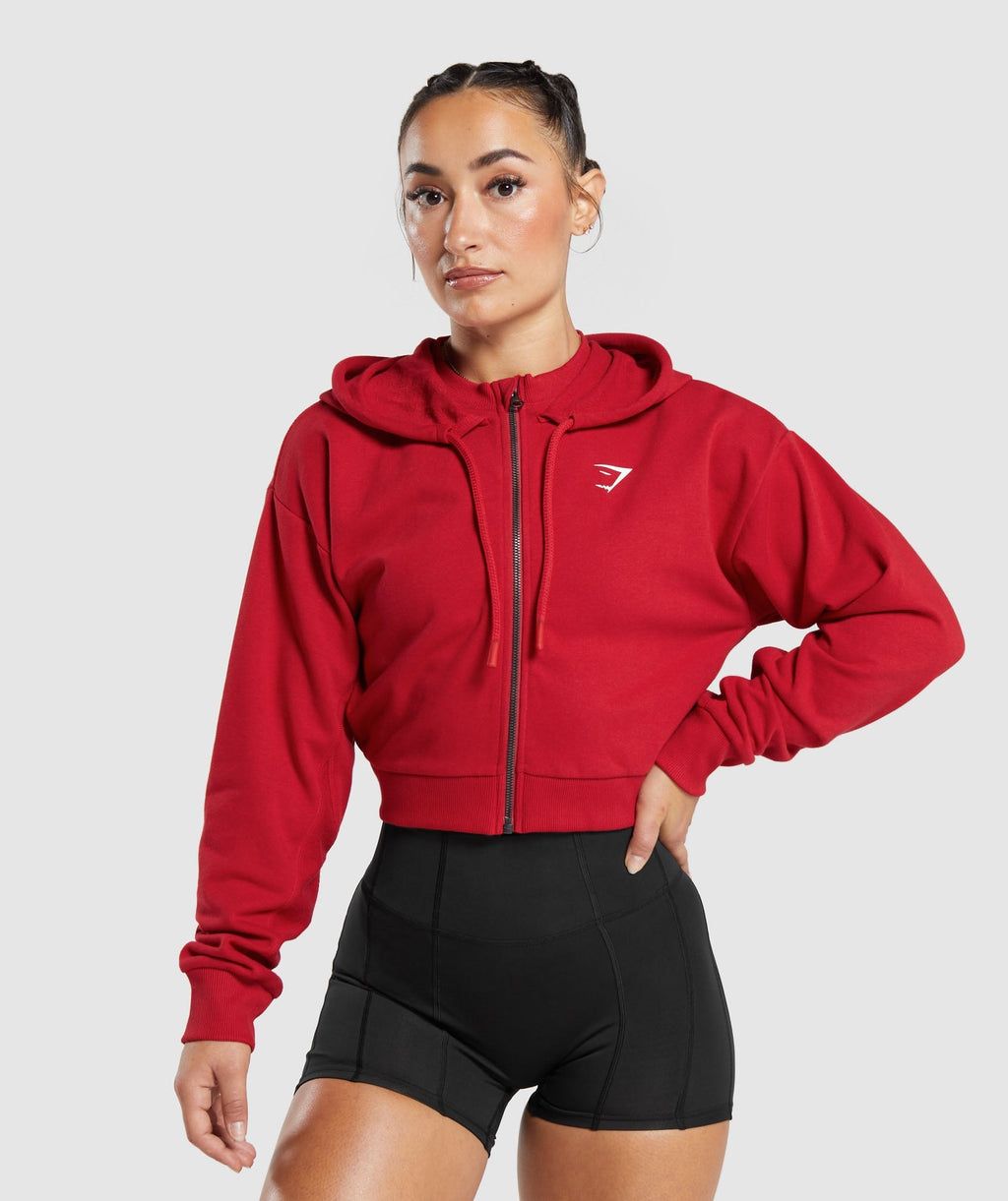 gs-power-crop-zip-hoodie-carmine-red-aw23