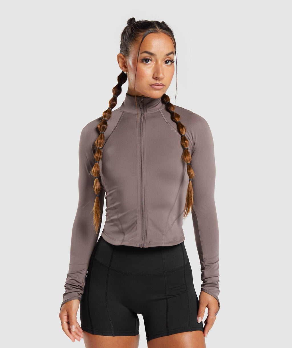 gs-power-midi-zip-up-jacket-walnut-mauve-aw23