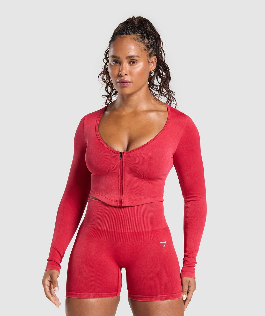 gymshark-gains-seamless-washed-zip-up-jacket-carmine-red-ss25