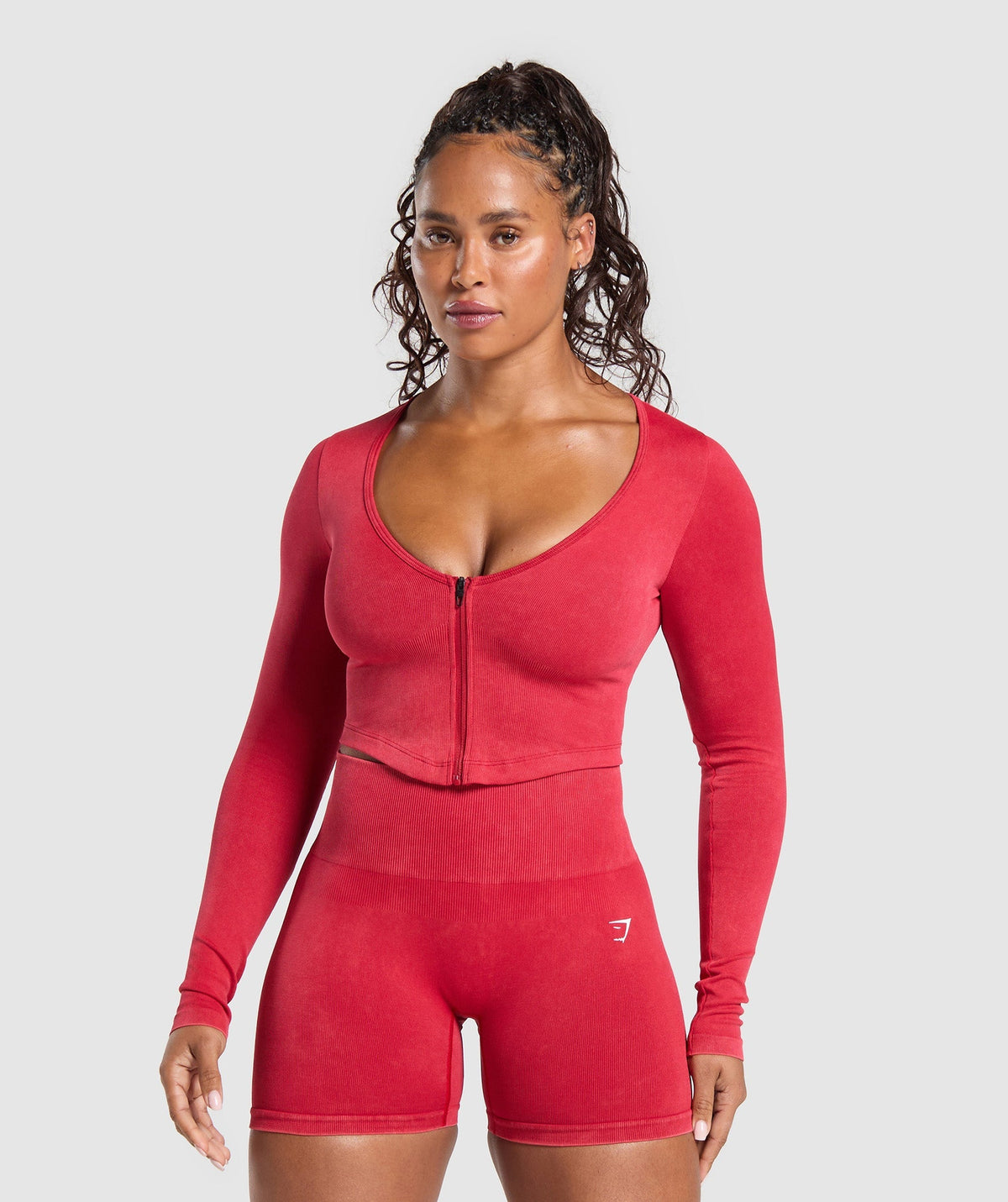 gymshark-gains-seamless-washed-zip-up-jacket-carmine-red-ss25