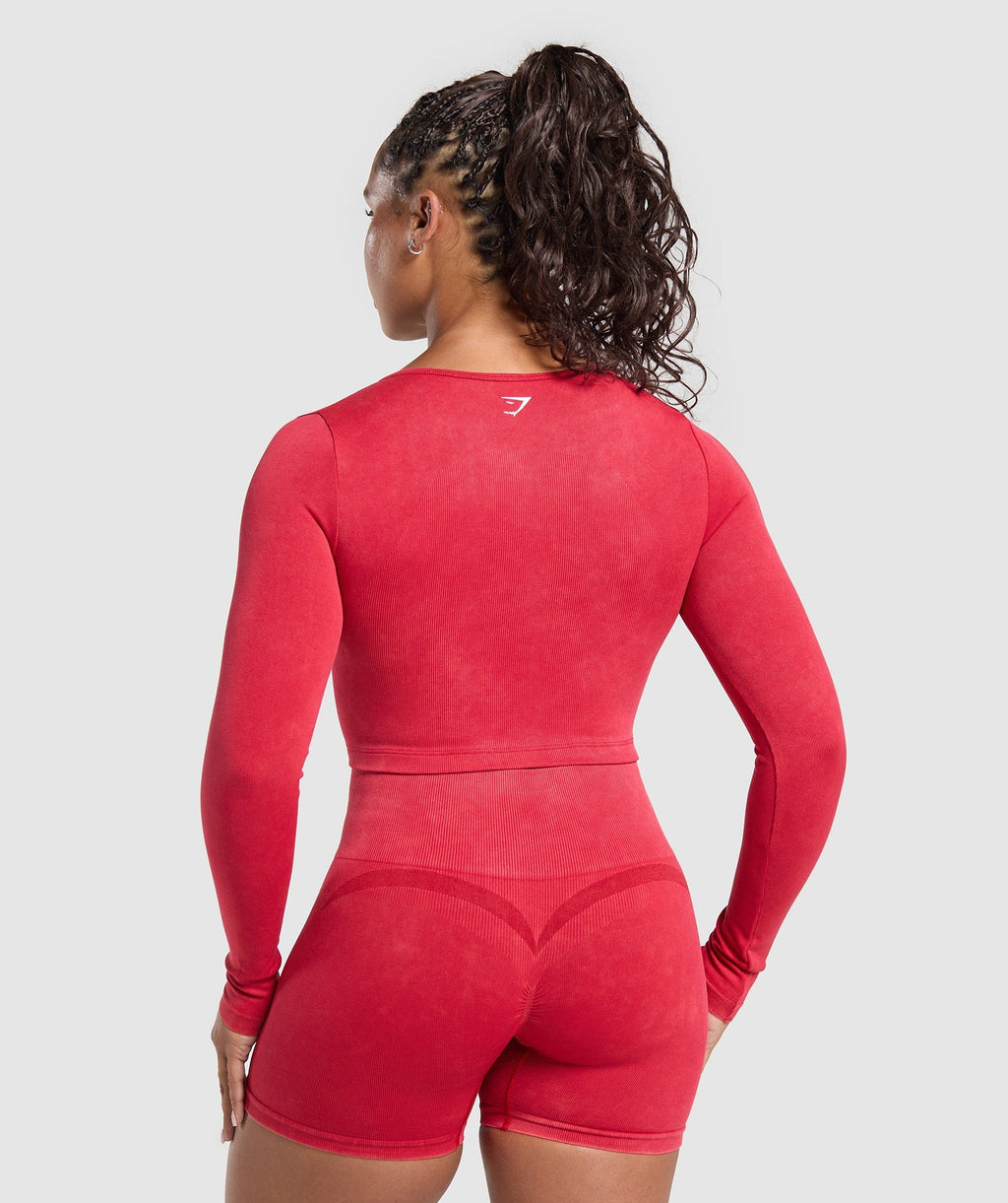 gymshark-gains-seamless-washed-zip-up-jacket-carmine-red-ss25