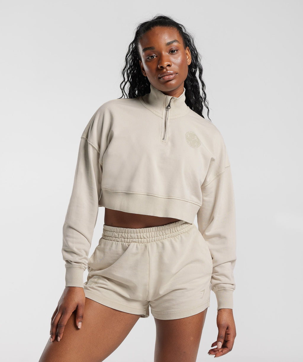gymshark-collegiate-1-4-zip-mushroom-brown-ss23