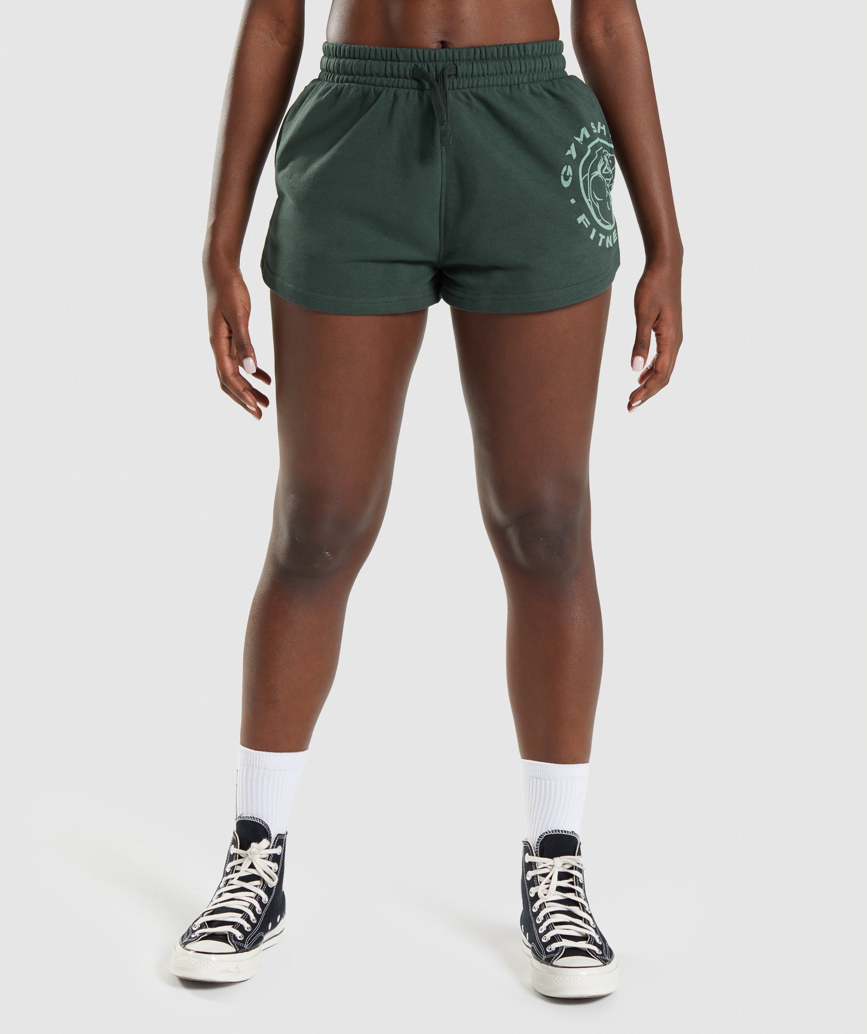 gymshark-legacy-graphic-shorts-dark-green-aw21