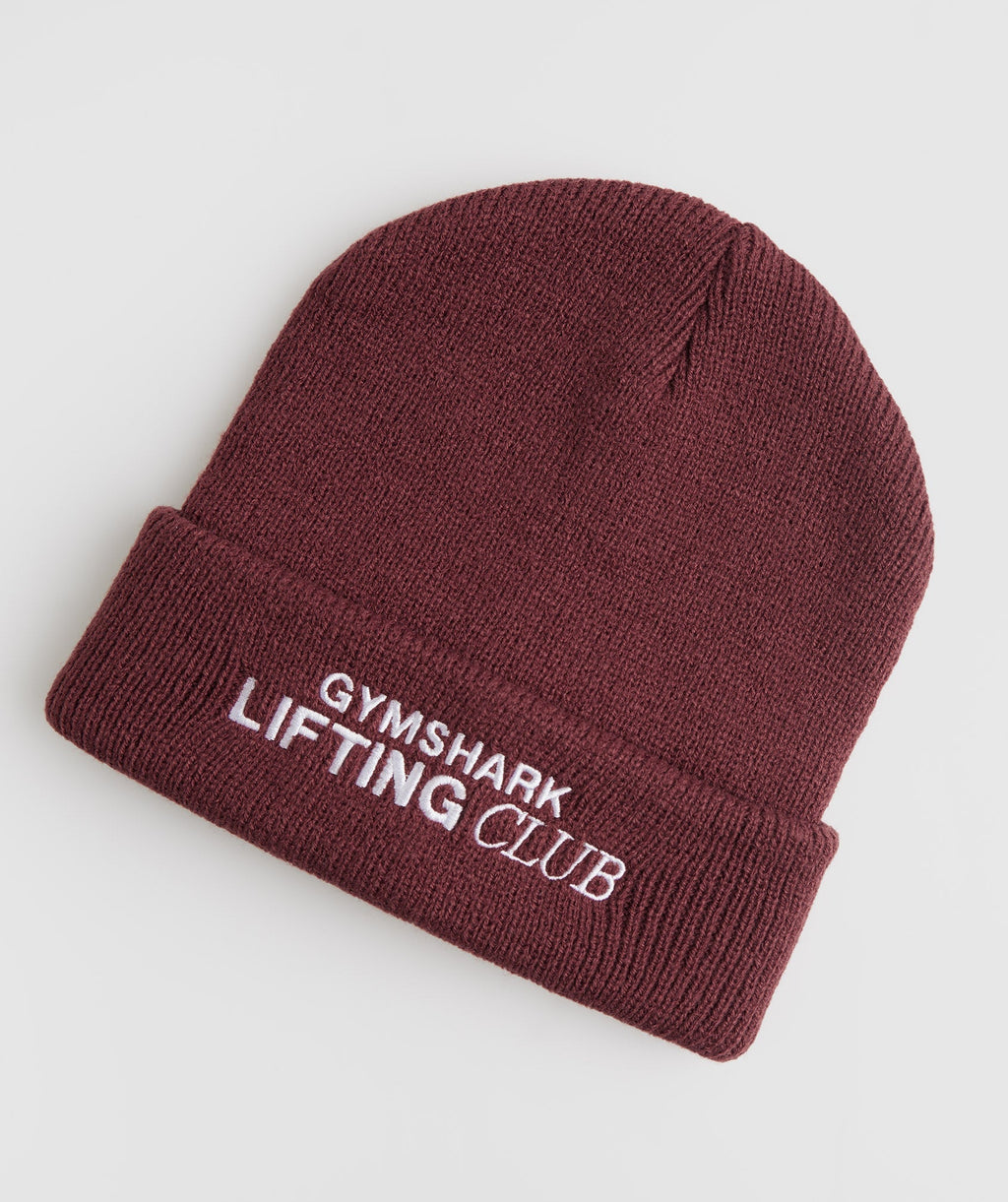 gymshark-social-club-beanie-cherry-brown-aw22