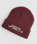 gymshark-social-club-beanie-cherry-brown-aw22