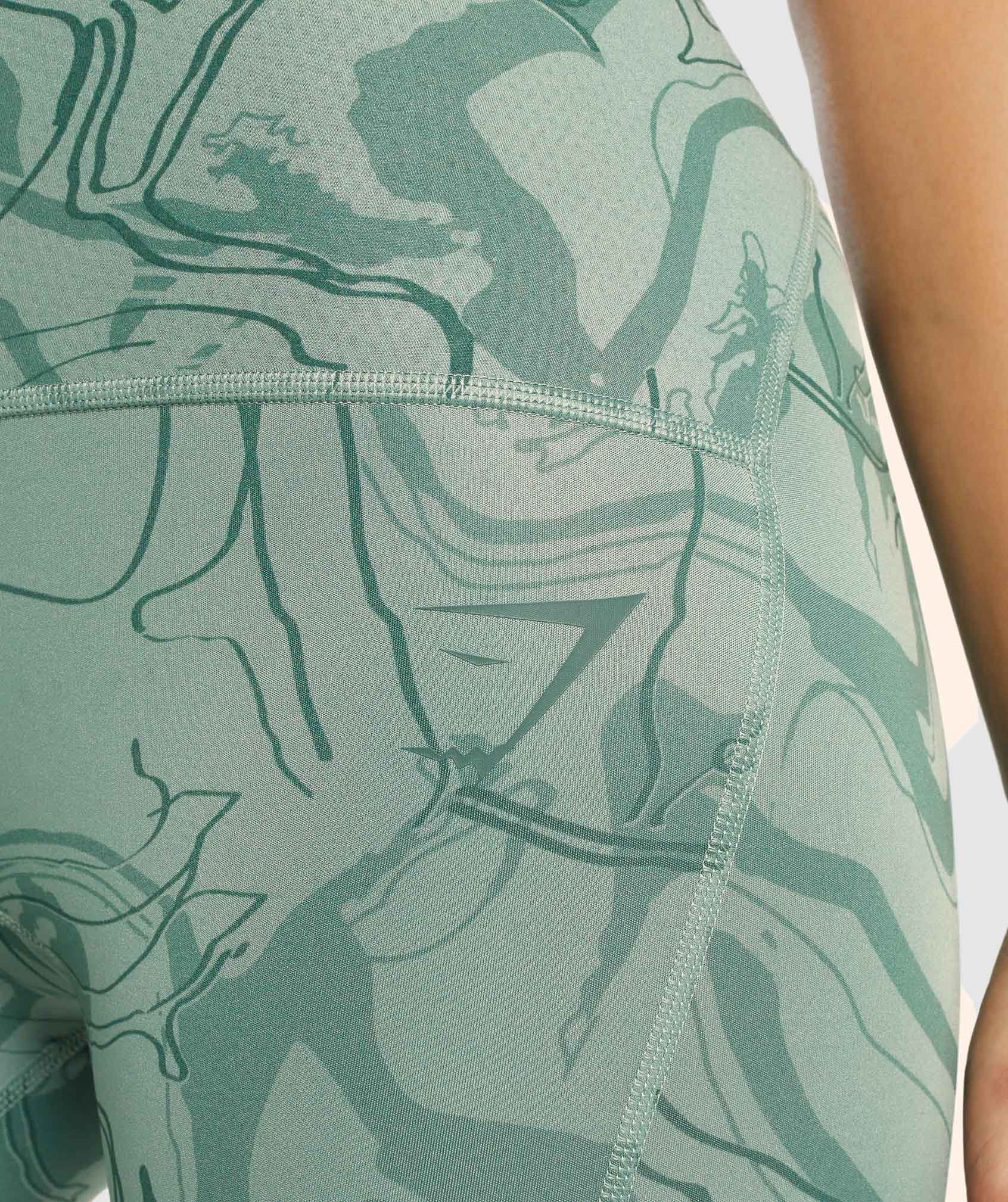 gs-power-support-leggings-green-print-aw21