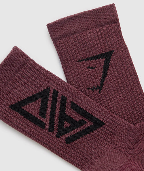 gs-x-david-laid-crew-socks-1pk-magenta-brown-aw23-6759437