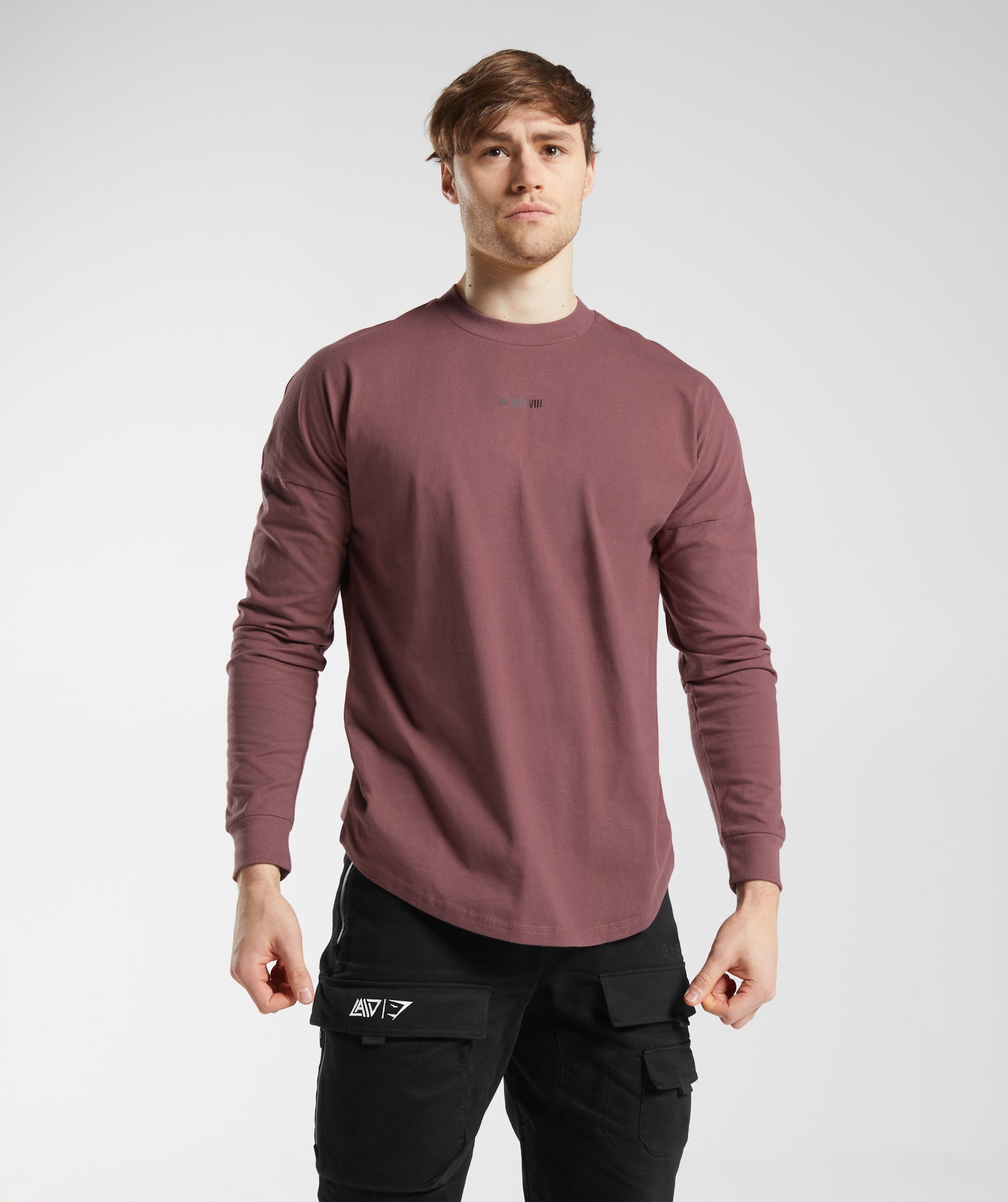 gs-x-david-laid-oversized-long-sleeve-t-shirt-magenta-brown-aw23-6759437